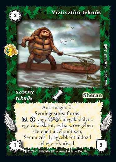 Víztisztító teknős